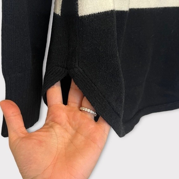 Anthropologie Rebekah Tunic Sweater Black and‎ White Stripe NWT Size Small - Picture 4 of 9